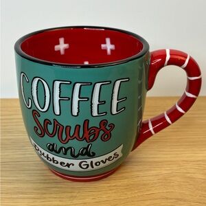 Nurses/Doctor “Coffee Scrubs & Rubber Gloves” Coffee Mug NEW! Glory Haus